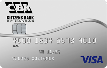 Front of VISA Platinum Rewards credit card